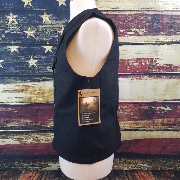 WYOMING TRADERS CANVAS BRONCO WESTERN VEST (2NDS) - Picture 3 of 6